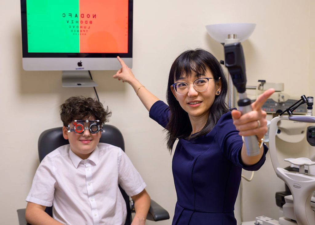 Dr Sem Chin eye examination